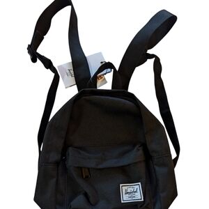 Herschel Supply Company Black Backpack with Adjustable Straps and Compact Design